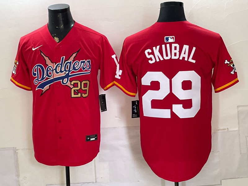 men Los Angeles Dodgers #29 Skubal red Game 2026 Nike MLB Jersey 0807001->los angeles dodgers->MLB Jersey